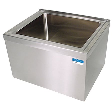 Bk Resources Mop Sink 16 in x 20 in, 1, 0, Floor Mount, Stainless Steel BKMS-1620-12